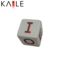 15mm Gravieren gerade Corner Customized Dices mit Englisch